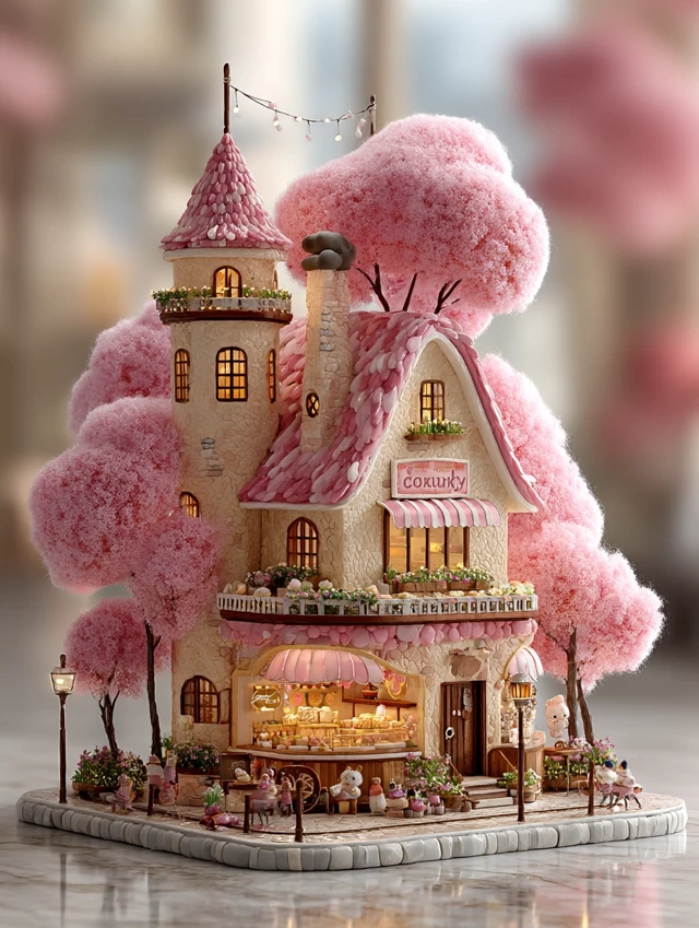 Cherry Maruko Fantasy Town Dream House