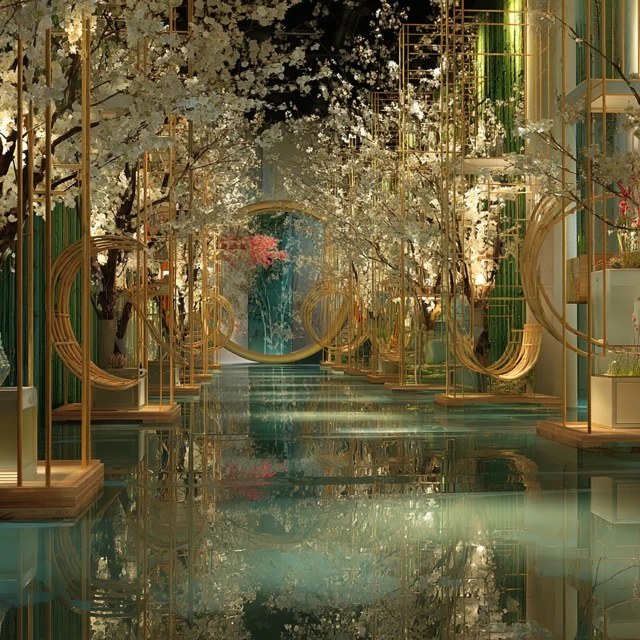China Chic Bamboo Weaving Exhibition Design