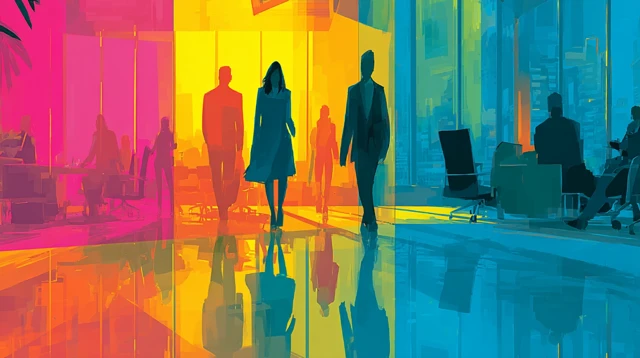 Office Isolation Modern Professionals