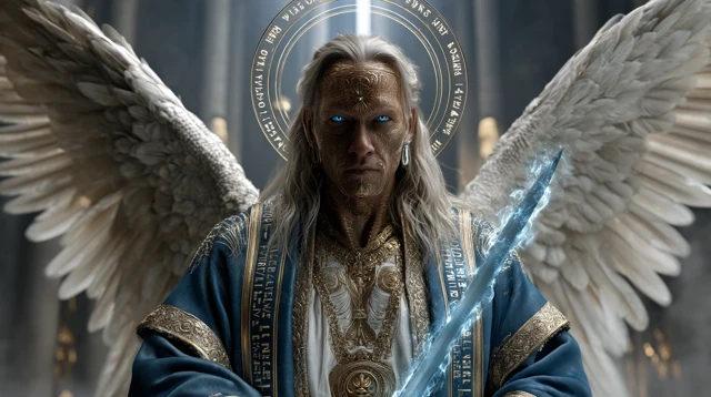 Raguel Angel of Justice Cinematic Portrait