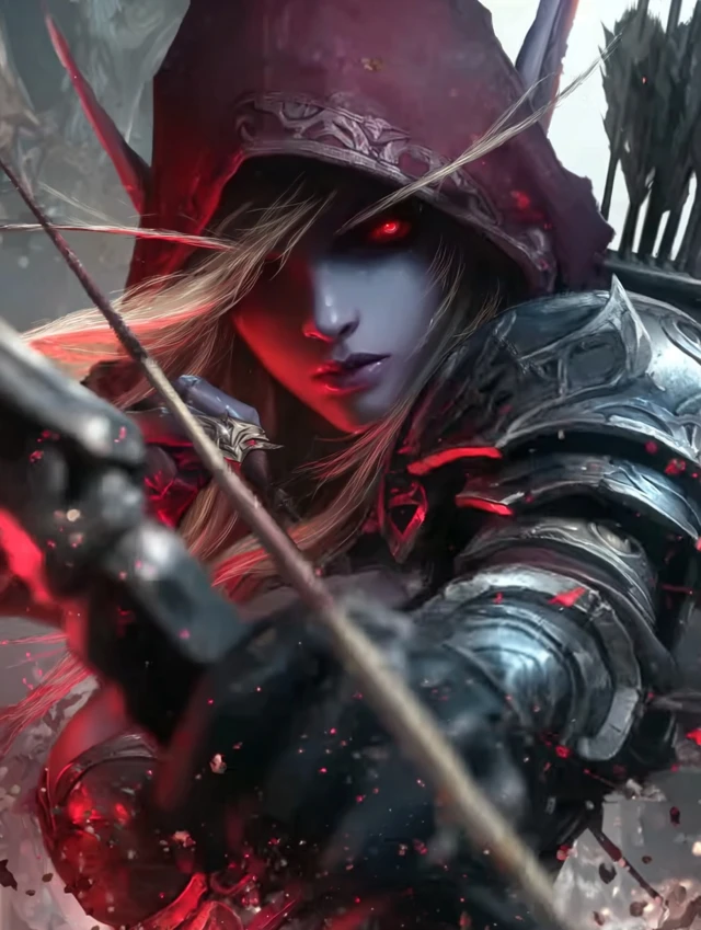Sylvanas Windrunner Archer Fantasy Art
