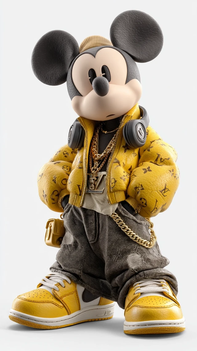 Mickey Mouse in Gal Yosef Style 3D Cartoon