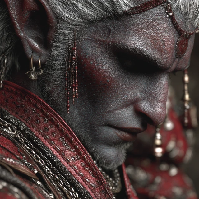 Shadar Kai Elf Death Domain Clerk DND Cinematic 4K