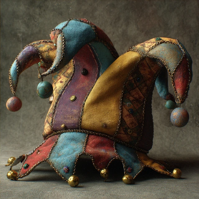 Colorful Jester Hat with Jingle Bells