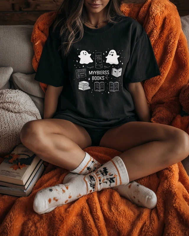 Halloween MyersBriggs Books TShirt Lifestyle Photo