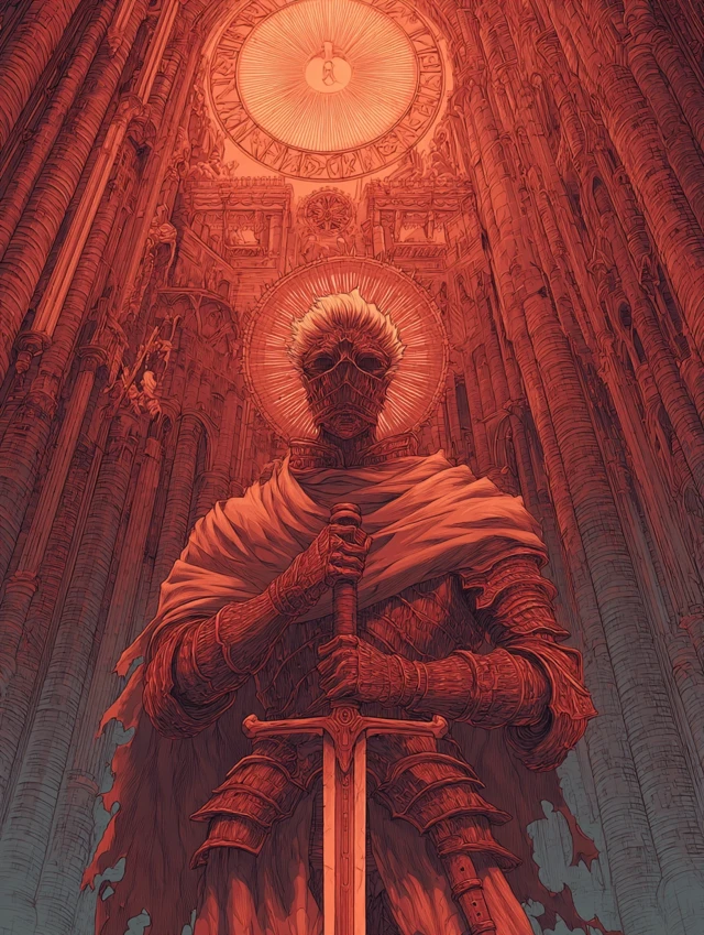 Holy Gothic Retrofuturism Berserk Anime Art