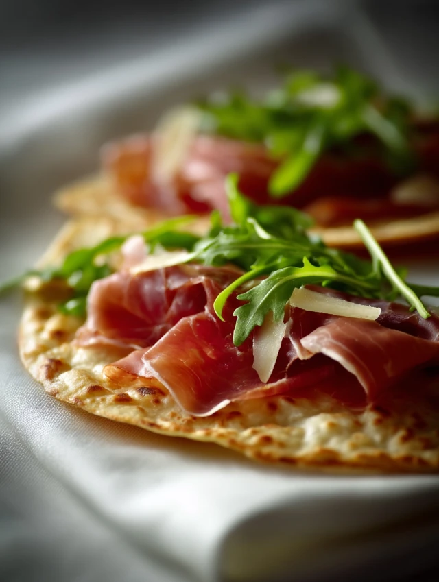 Italian Piadina with Prosciutto and Arugula
