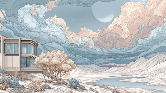 Alien Exoplanet Valley Art Illustration