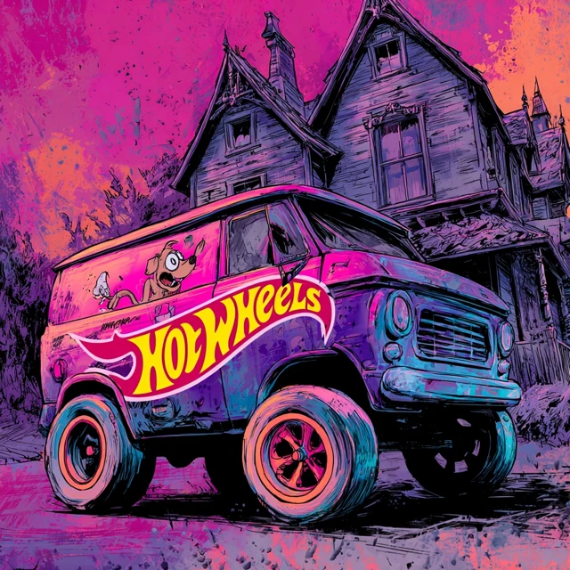 Courage the Cowardly Dog Hot Wheels Illustration