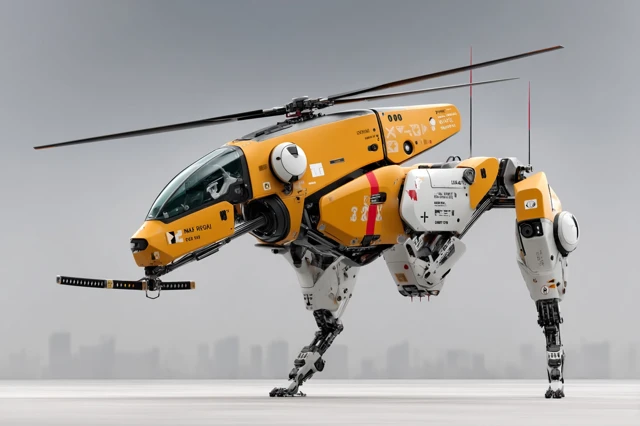 Futuristic Mecha in a Cyberpunk World