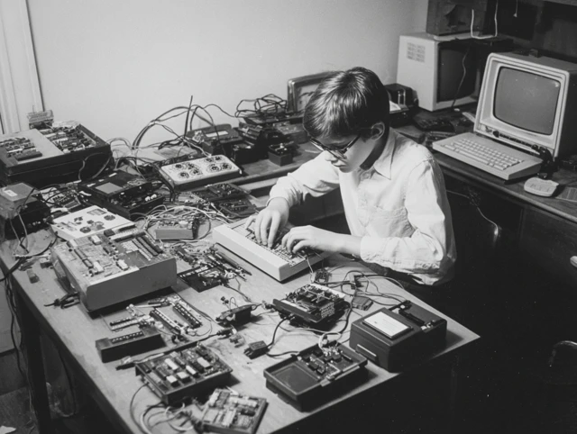 Young Peter Tech Pioneer Retro Gadgets