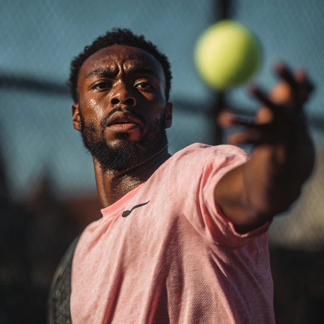 Tennis Player in Action High Definition Photo