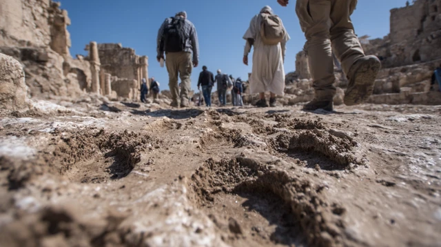 Ancient Israel Footsteps in a Ruined City