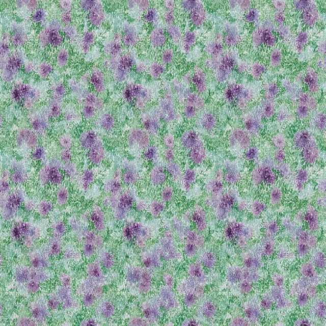 Watercolor Floral Pattern Purple Lilac Flowers