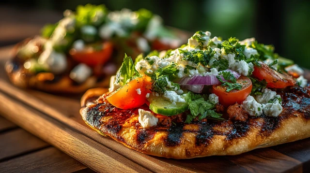 Grilled Flatbreads with Fresh Summer Ingredients