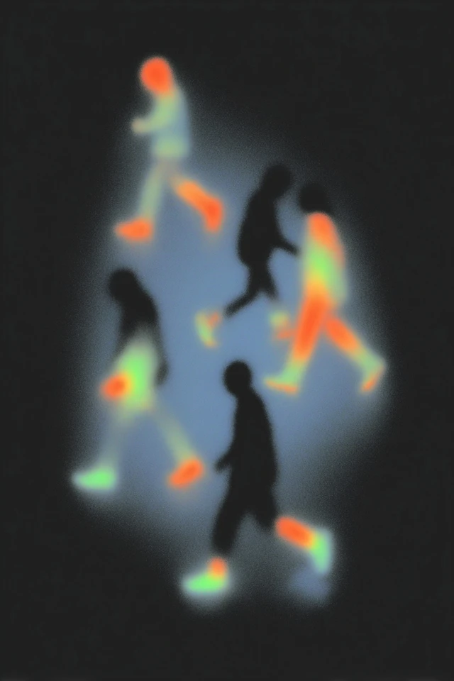 Abstract Silhouettes Fading Chaos Photography