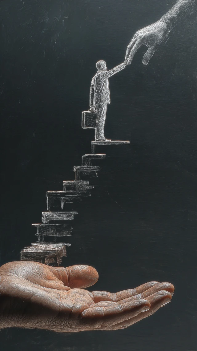 Mentorship Career Progression Support Illustration