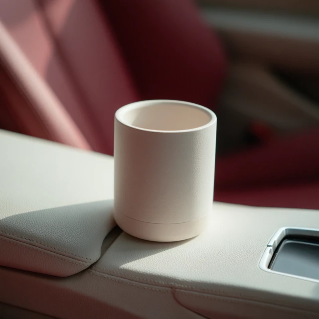 Audi Interior Elegant Cup Holder and Aesthetic