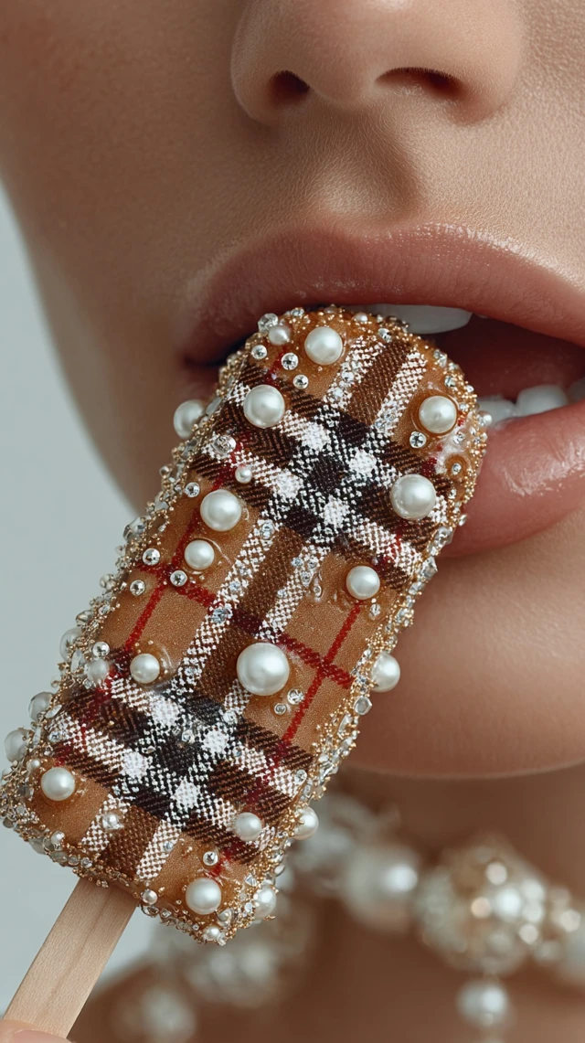 Burberry Ice Cream Popsicle Luxury Fashion 4K