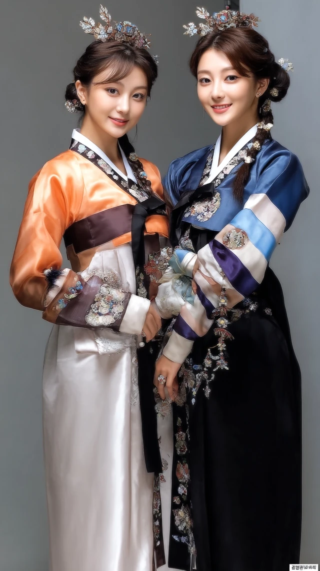 Chinese Dynasty Portraits of Daqiao and Xiaoqiao