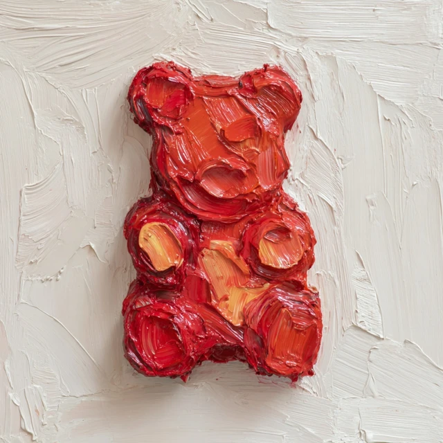 Gummy Bear Oil Painting Impressionist Style
