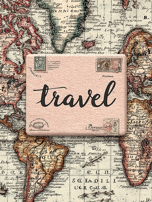 Travel Romance A Pink Map Journey