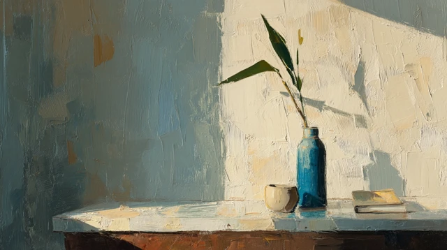 Abstract Impressionist Still Life Painting