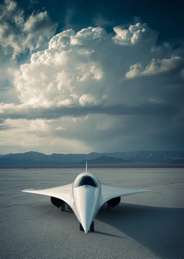 Sleek Prototype Jet Photography James Webb
