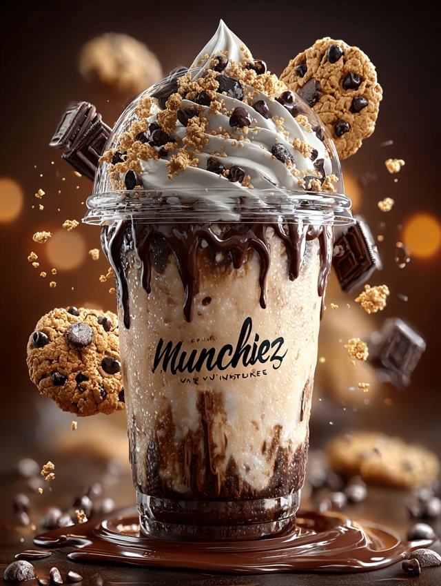 Munchiez Vanilla Milkshake with Chocolate Cookies