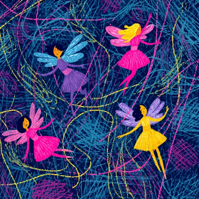 Fairies and Yarn Playful Mischief Crafting Pattern