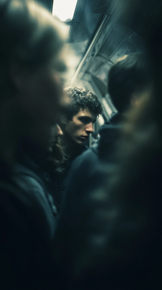 Gritty Subway Portrait Candid Human Photography