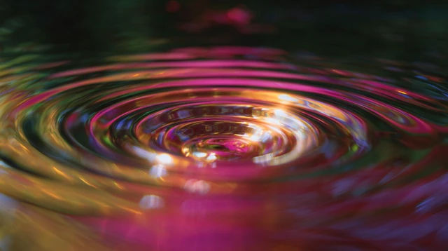 Psychedelic Vortex Gradient Color Reflection