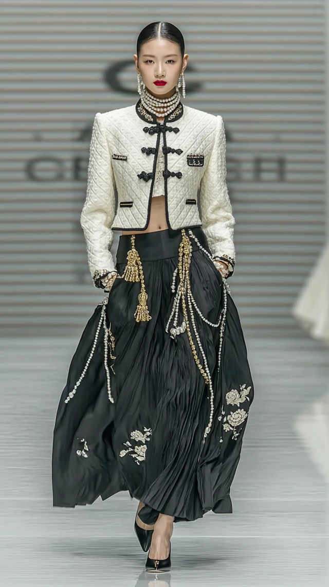Chanel-Inspired Hanbok on Runway: Fashion Fusion