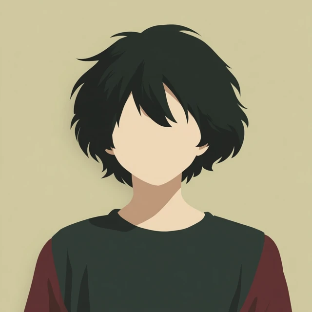 Anime Character Portrait with Flat Colors