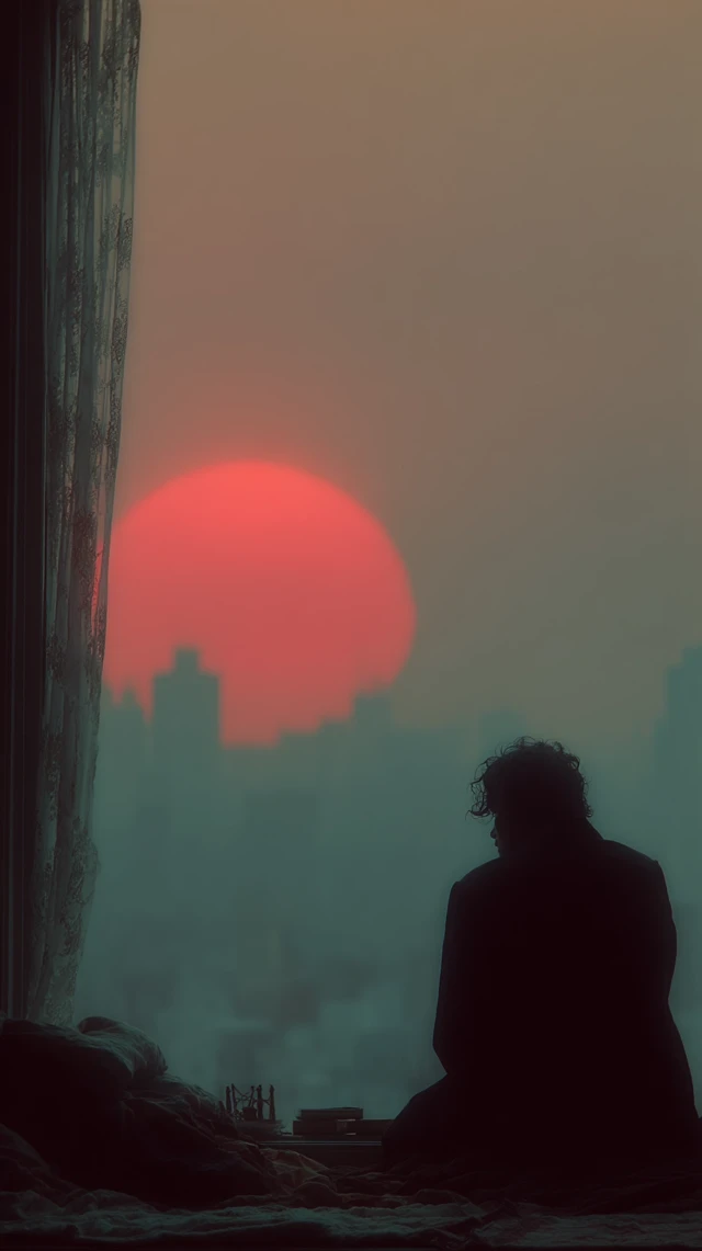 Dont Sleep Repeat Dramatic Sunset Silhouette
