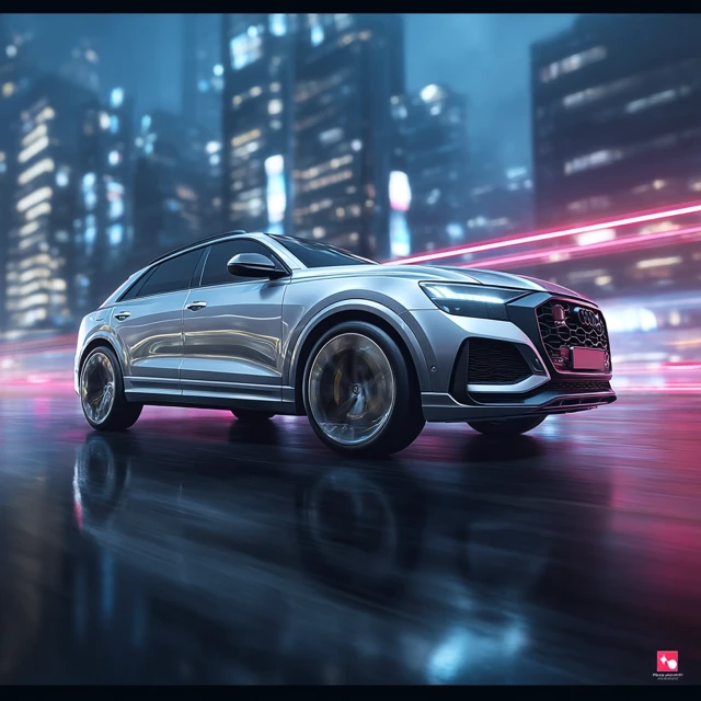 Audi Q8 Hyper Realistic Cyberpunk Car Commercial