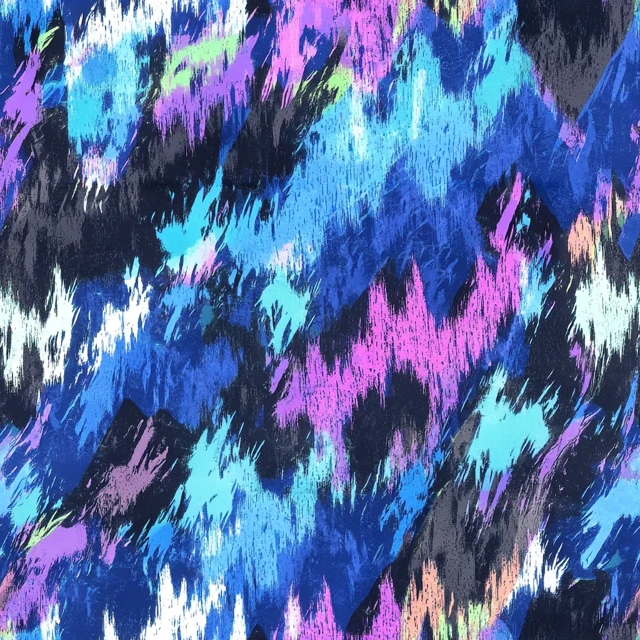 Neon Spirit Tracks Abstract Art
