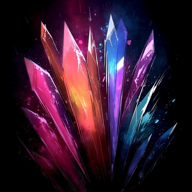 Anime Crystal Shards Poster Art
