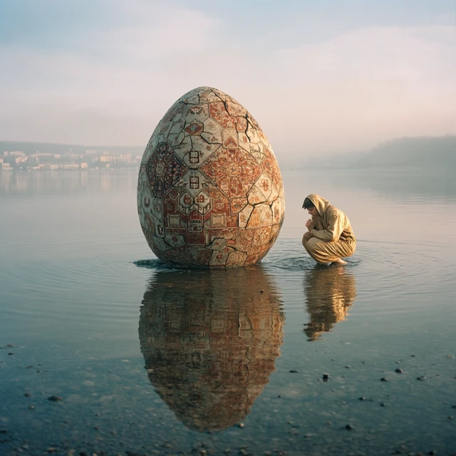 Rebirth Dreamlike Photo Eggshell Boris Mikhailov