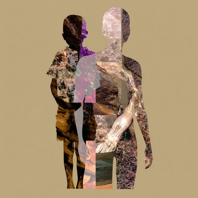 Abstract Anatomical Figure of Life Phases