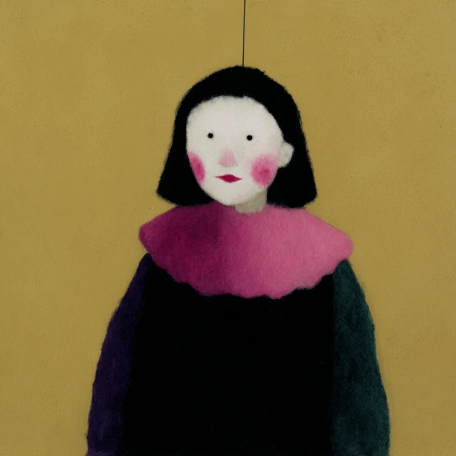 Marionette Artwork A Girl on a Swing