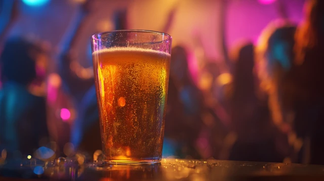 Neon Beer Glass Club Scene Nightlife Photography