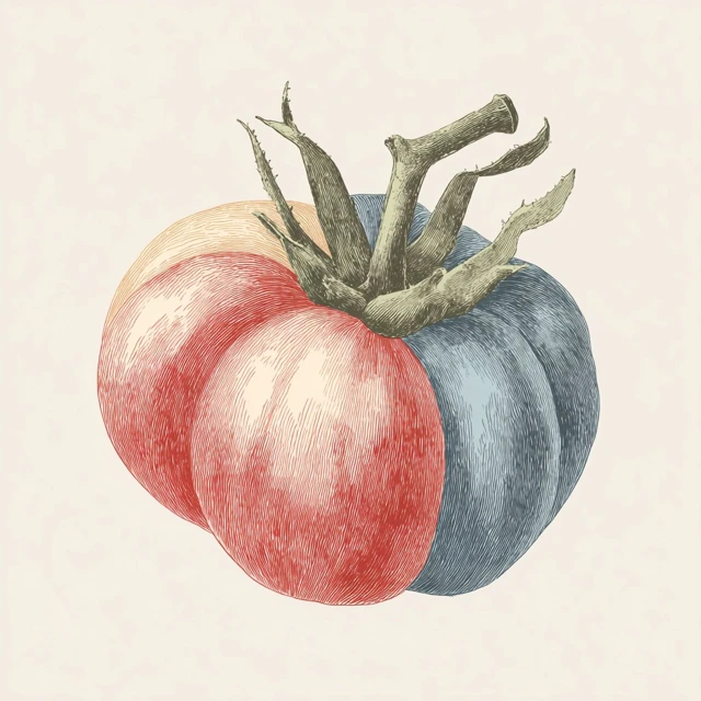 Vintage Mediterranean Tomato Illustration