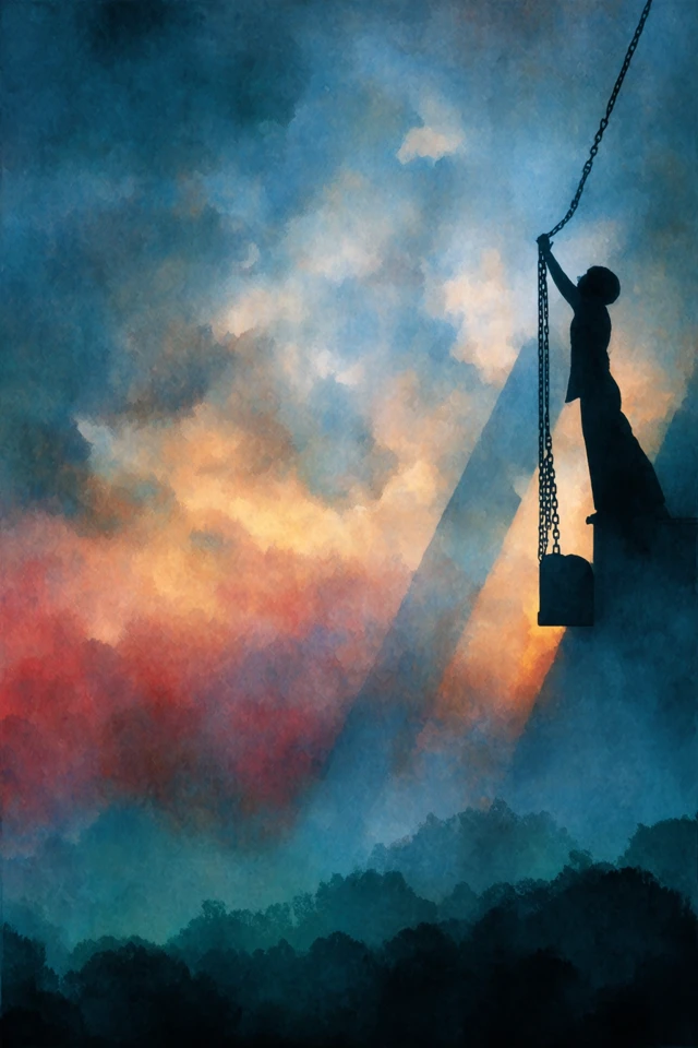 Liberation Artwork Silhouette Pastel Sky