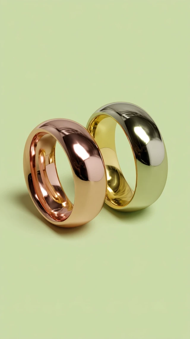 Polished Rings in Three Finishes Jewelry Design
