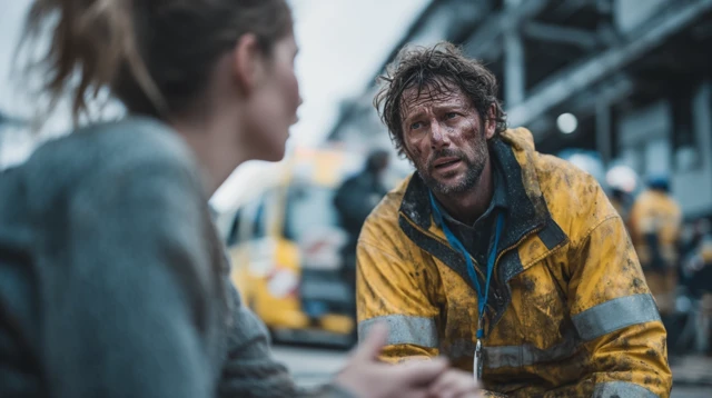 Emergency Doctor Treating Survivor
