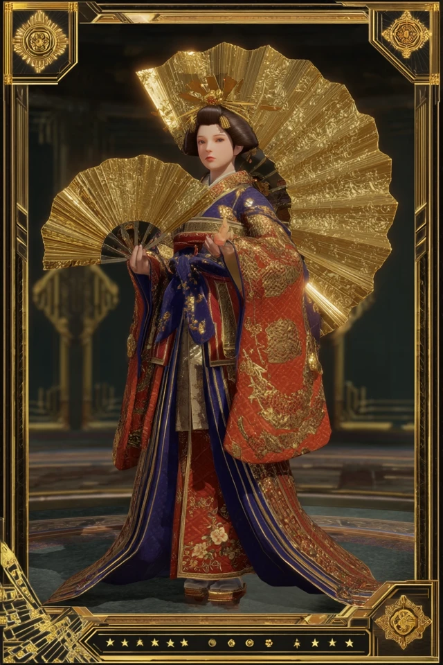 Tenshoin Atsuhime Samurai Card Illustration