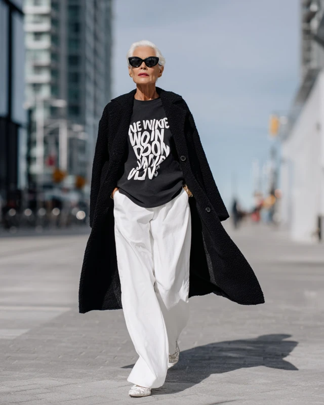 Elderly High Fashion Street Style