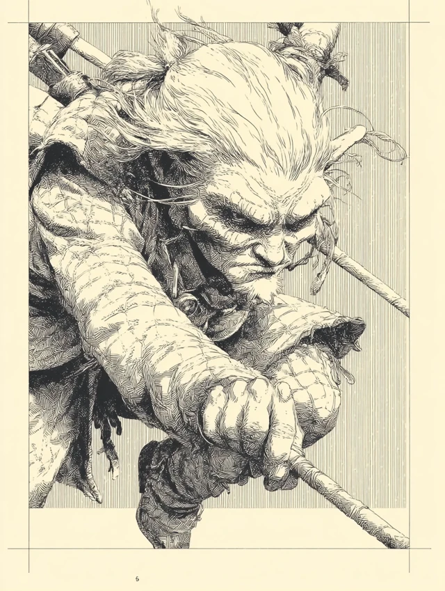 Graphic Novel Art: Frank Miller and Moebius Inspired