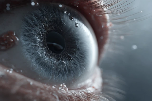 Macro Eye View: Detailed Human Eye Close-up
